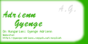 adrienn gyenge business card